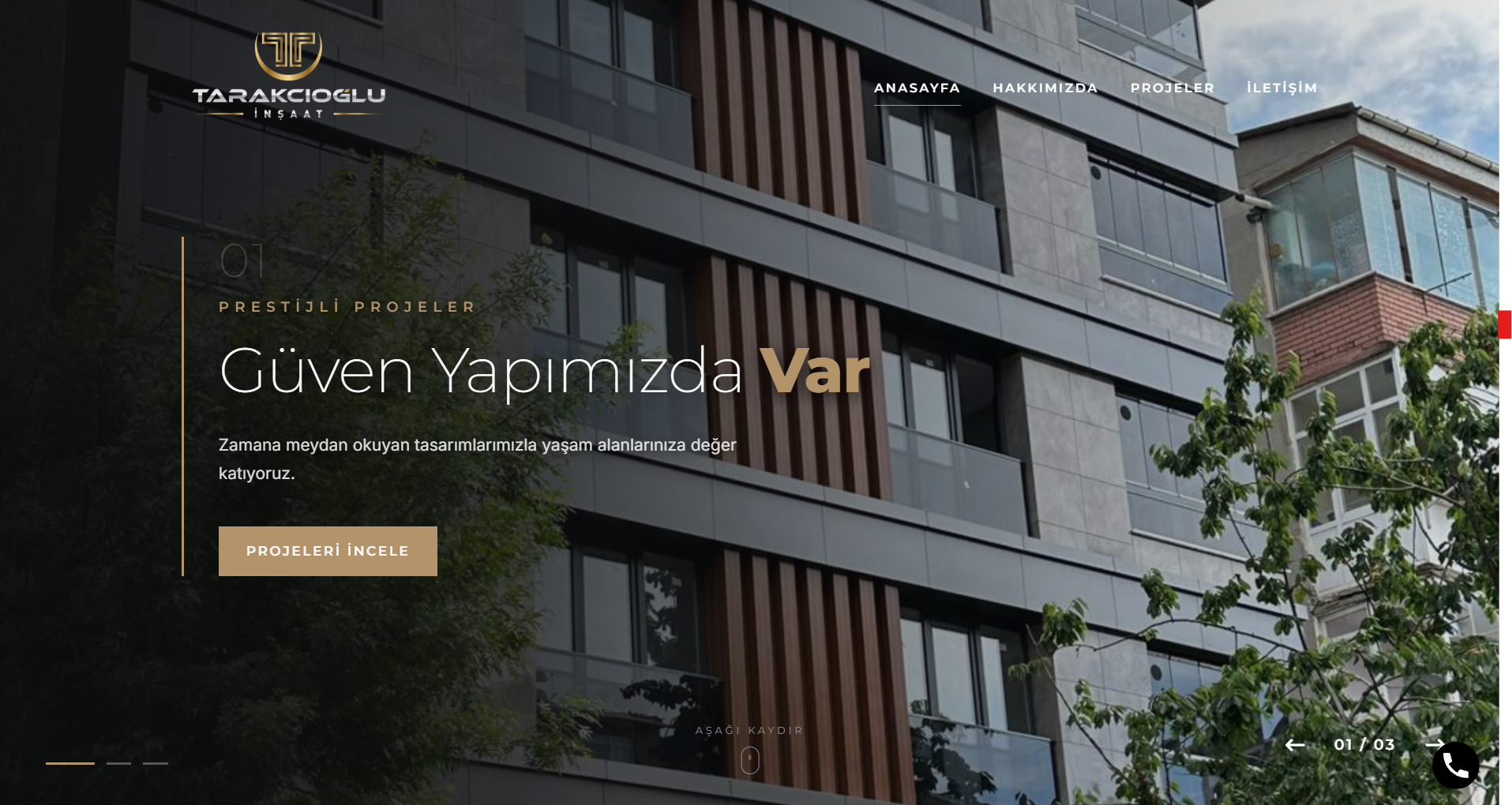 Yeni Projemiz Yayında: Tarakcıoğlu İnşaat Web Sitesi